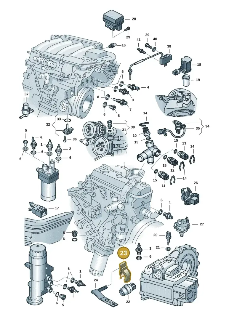 6K0971847A — Volkswagen POLO CLASSIC           06> (2005-) diagram 121919610, position 23
