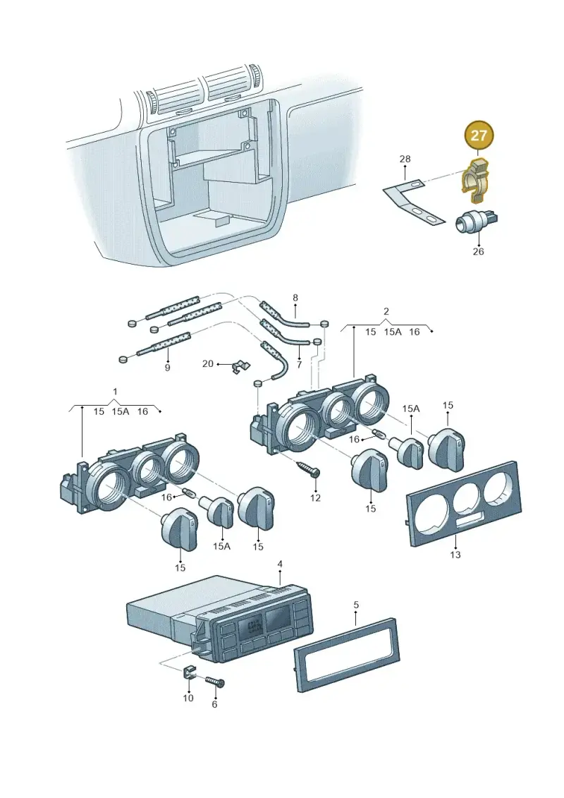 6K0971847A — Volkswagen Jetta/Wagon (2002-2006) diagram 195819400, position 27