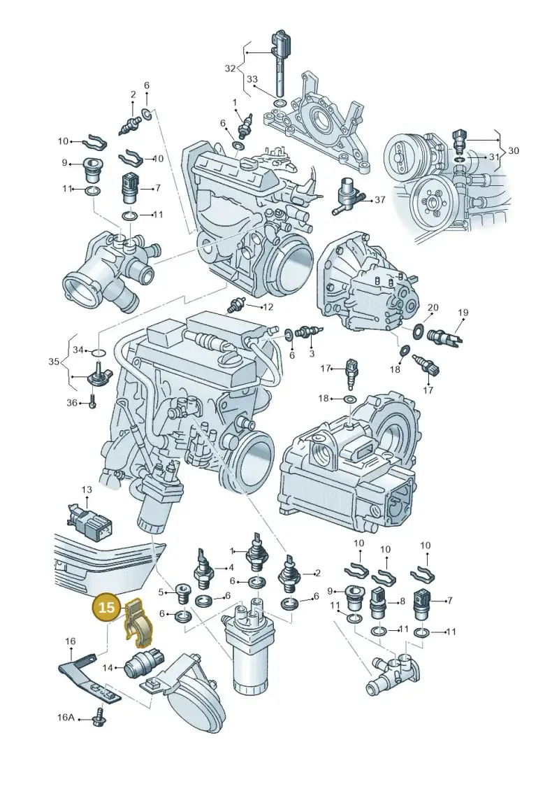 6K0971847A — Volkswagen CADDY-KOMBI/KASTENW.   06> (2005-) diagram 121919600, position 15