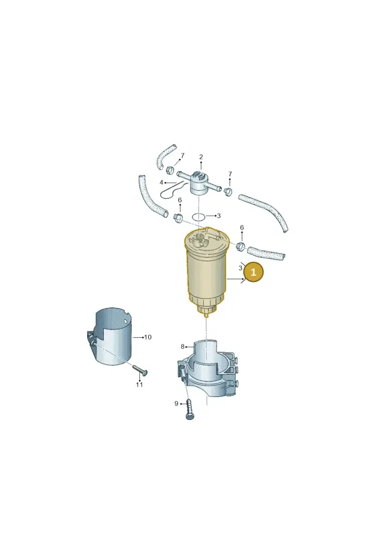 6N0127401R — Volkswagen POLO CLASSIC/VARIANT (1996-1999) diagram 138127300, position 1