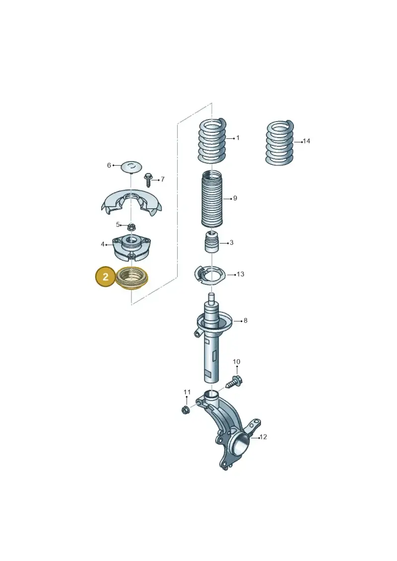 6N0412249E — Volkswagen POLO HATCH        "BR."07> (2006-) diagram 544411100, position 2