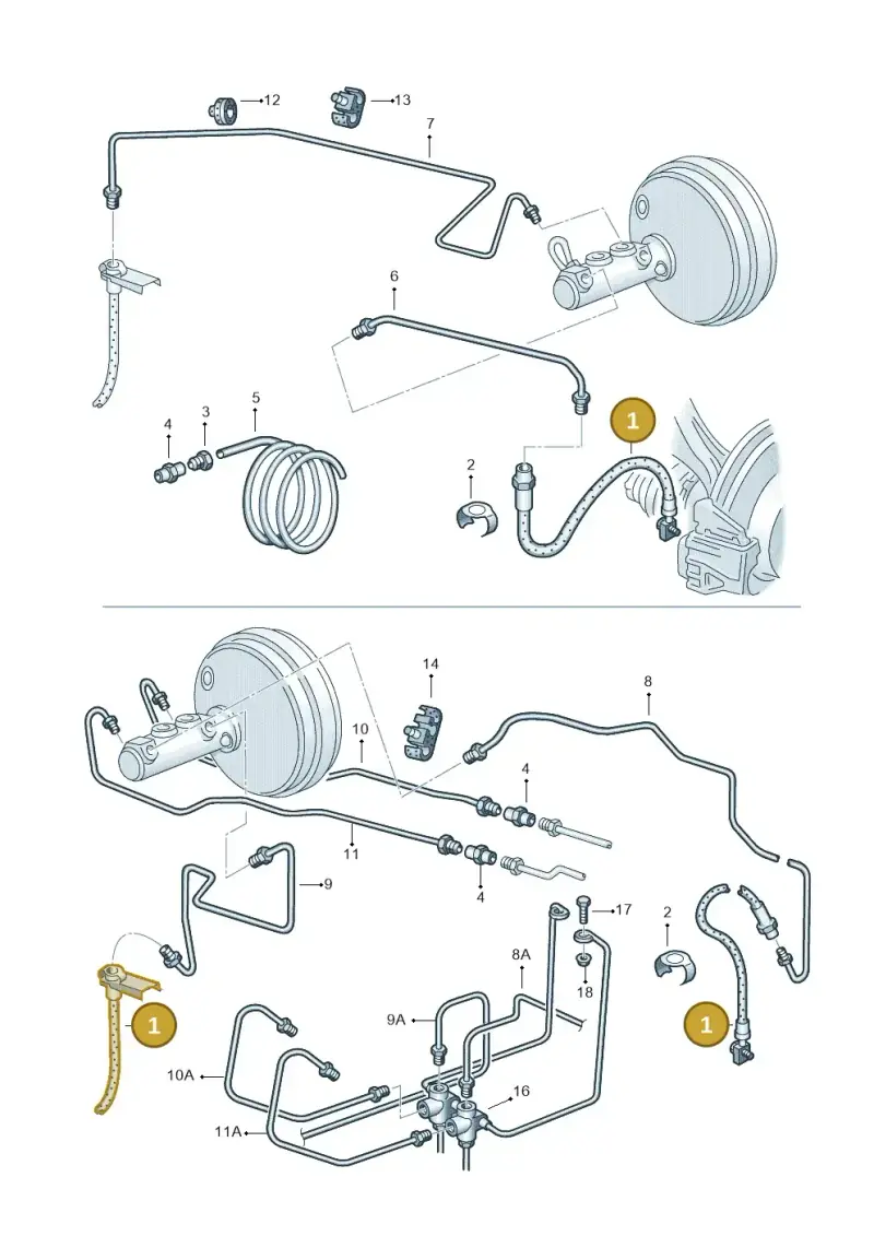 6N0611701B — Volkswagen LUPO/3L TDI (2003-2005) diagram 158611200, position 1