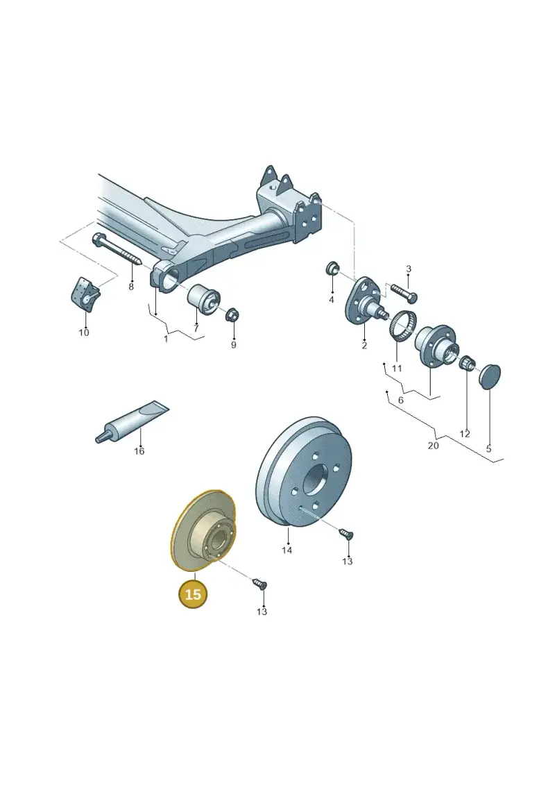 6N0615601A — Volkswagen POLO CLASSIC           06> (2005-) diagram 240500200, position 15