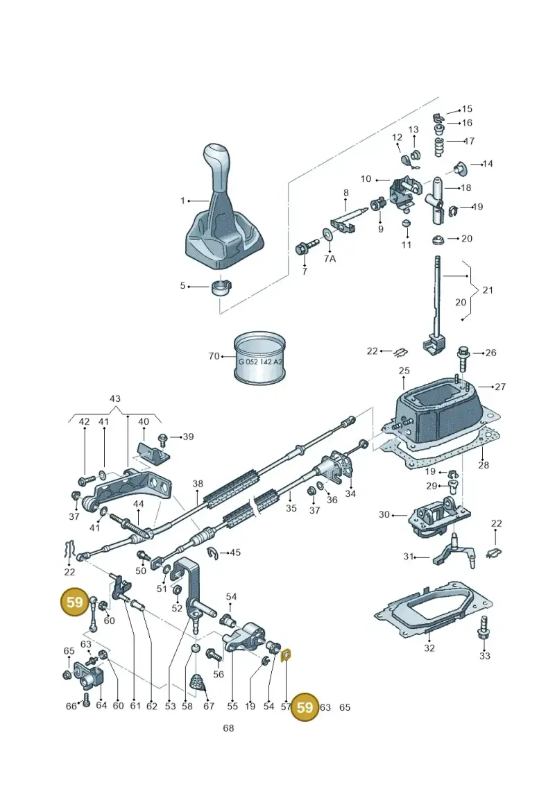 6N0711575A — Volkswagen LUPO/3L TDI (2003-2005) diagram 158711300, position 59
