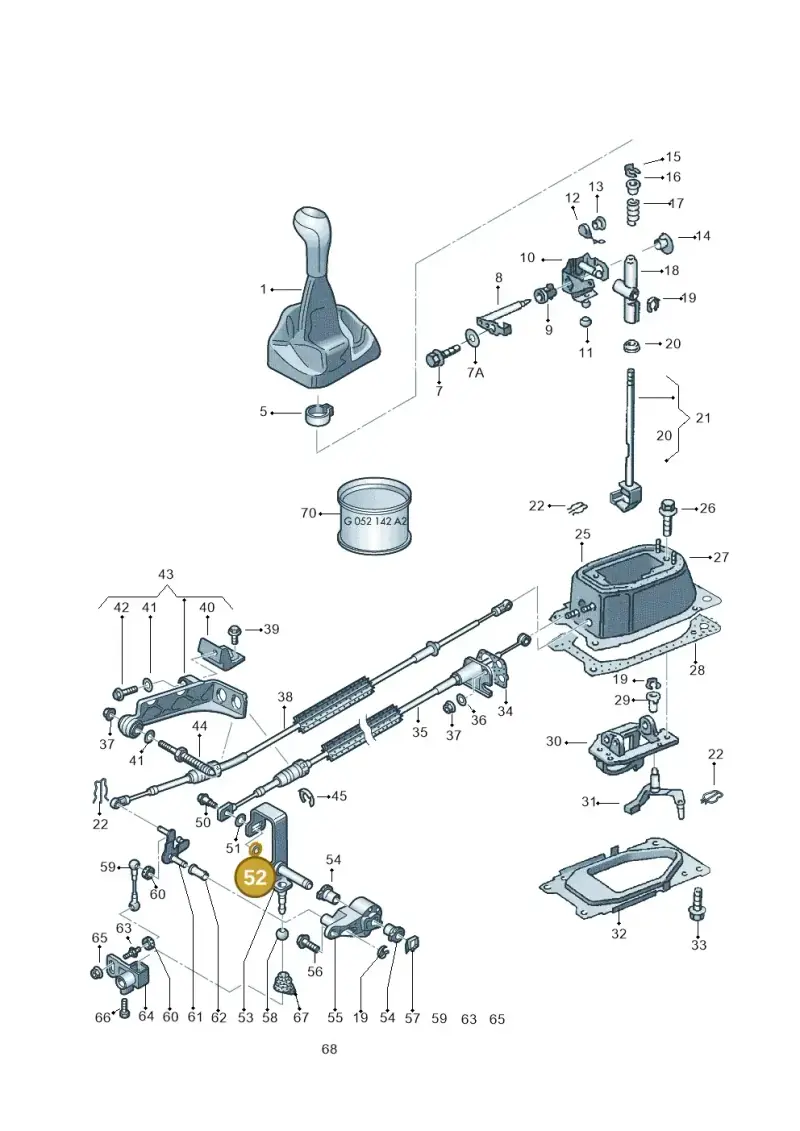 6N0711964A — Volkswagen LUPO/3L TDI (2003-2005) diagram 158711300, position 52