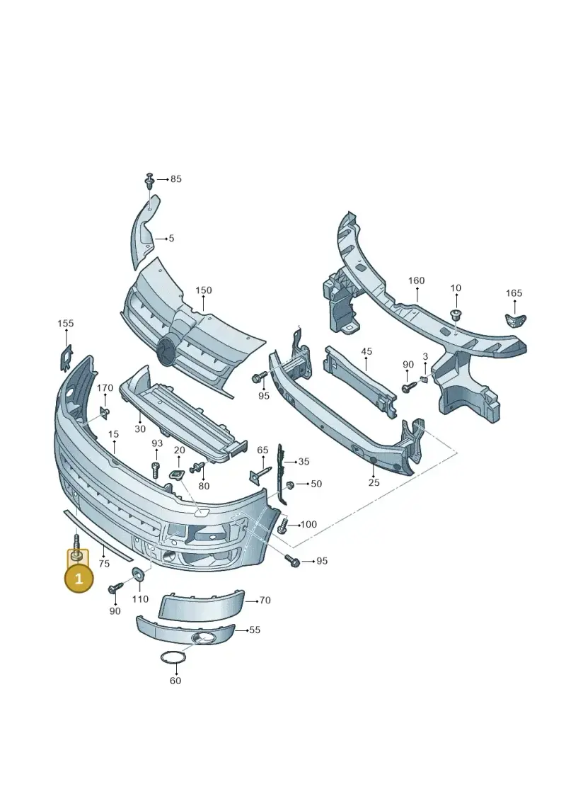 6N0807199 — Volkswagen Transp. caravelle (2011-2015) diagram 679807000, position 1