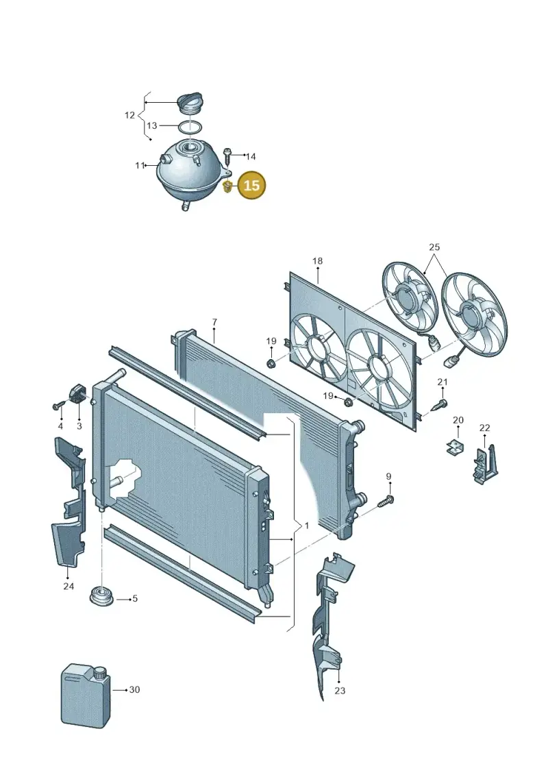 6N0809966 — Volkswagen Caddy kombi (2015-2020) diagram 866121720, position 15