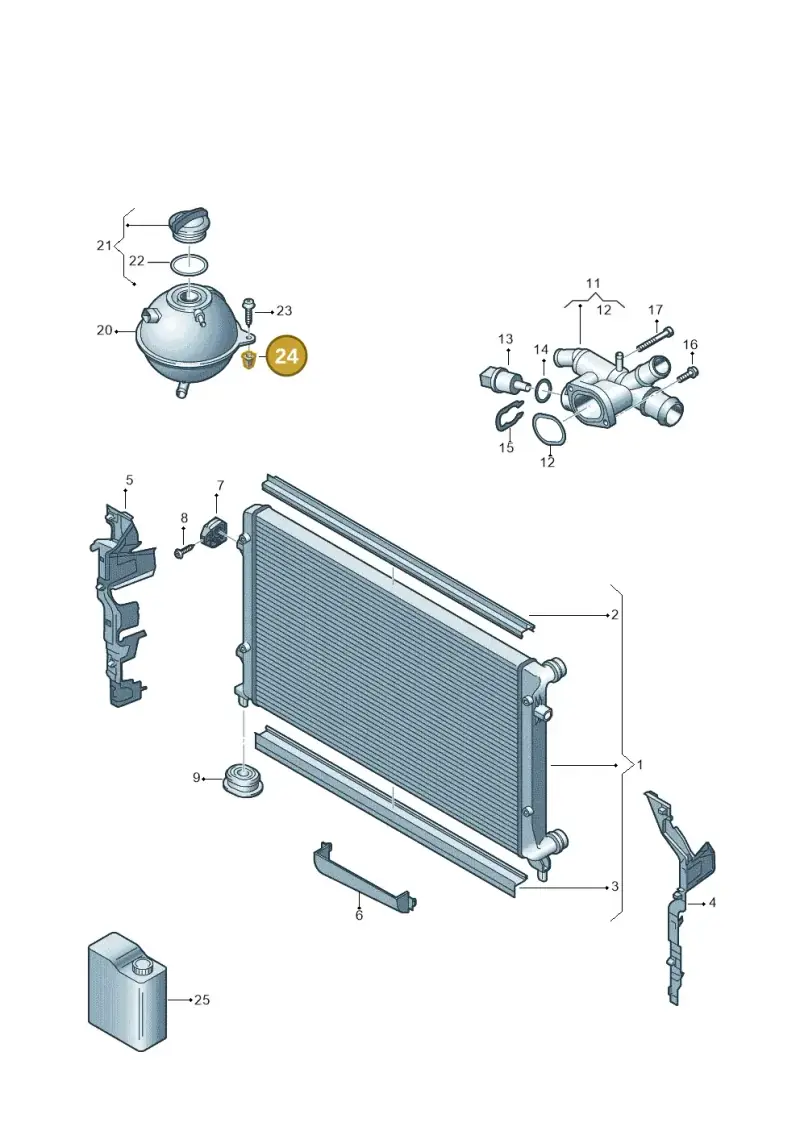 6N0809966 — Volkswagen Caddy kombi (2015-2020) diagram 866121770, position 24