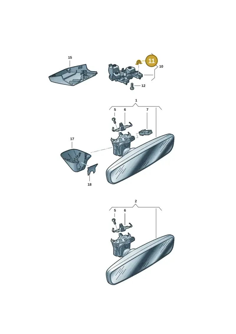 6N0867190A — Volkswagen ID.Buzz (2022-) diagram 15a857450, position 11