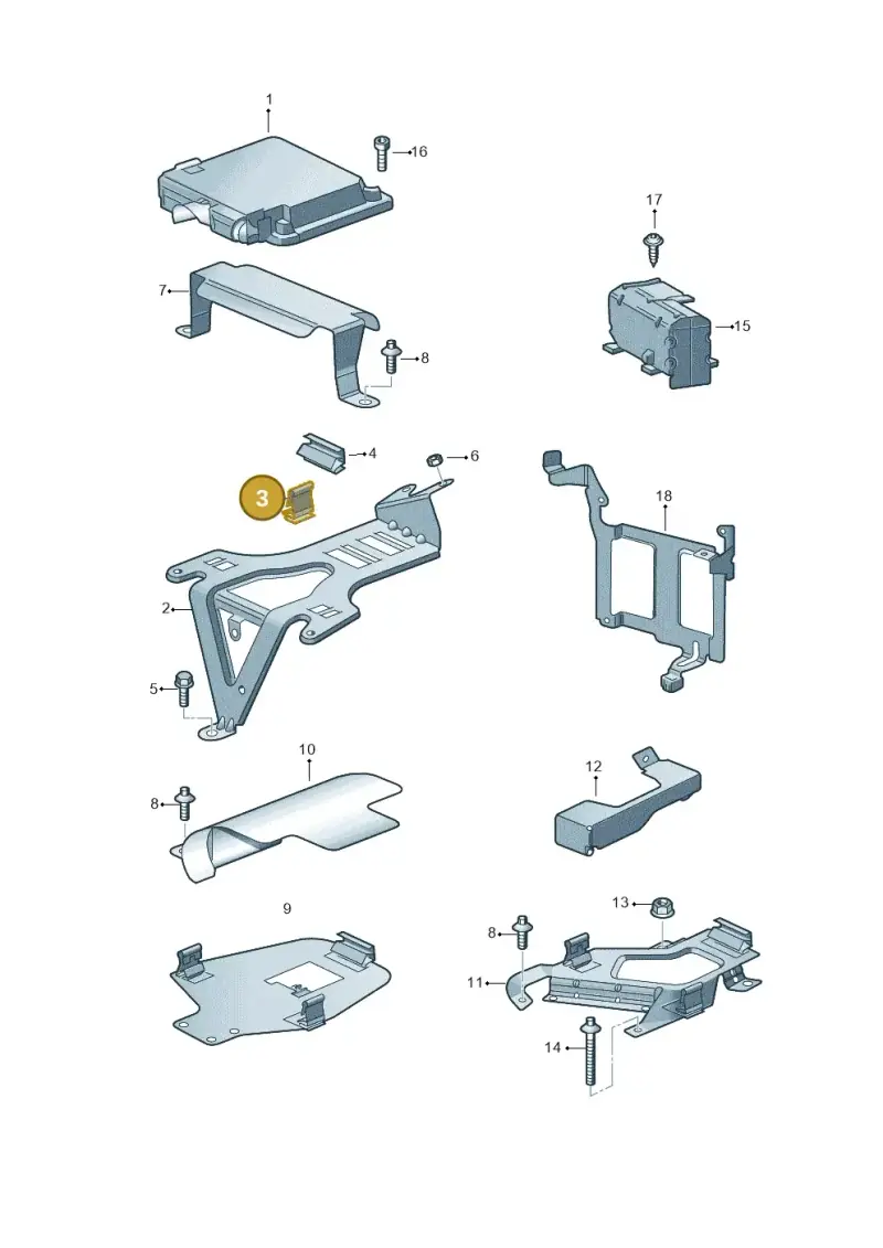 6N0906356 — Volkswagen Touareg                08> (2007-) diagram 274906200, position 3