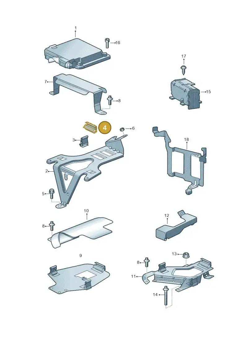 6N0906356A — Volkswagen Touareg                08> (2007-) diagram 274906200, position 4