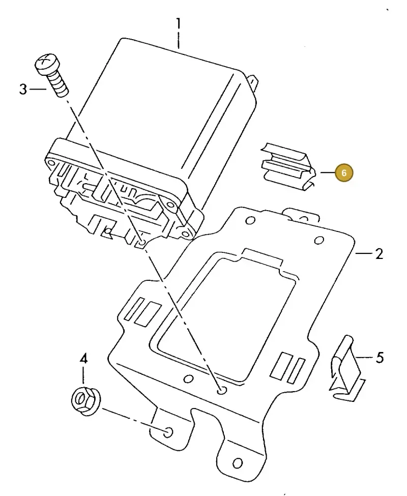 6N0906356A — Volkswagen LT, LT 4X4 (2003-2006) diagram 442906200, position 6