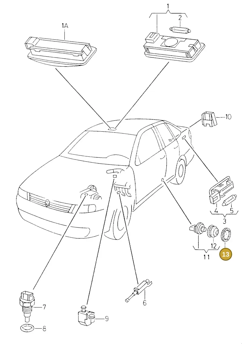 6N0947565 — Volkswagen POLO CLASSIC           06> (2005-) diagram 236947100, position 13