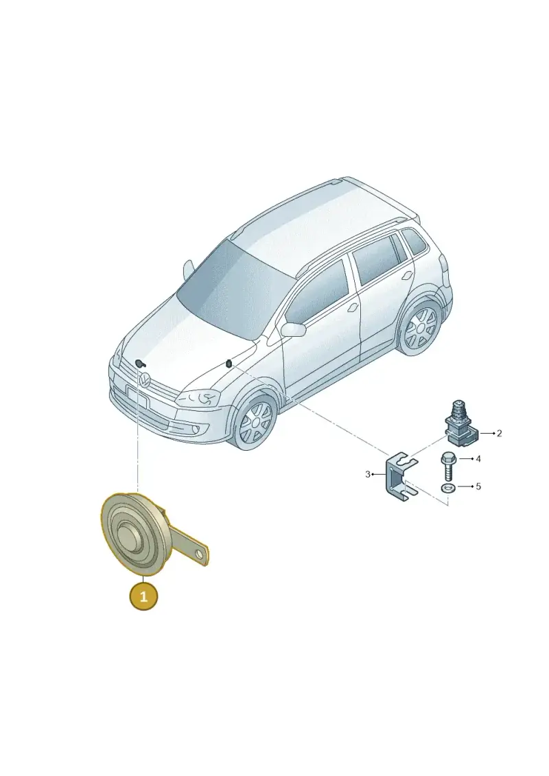 6N0951101L — Volkswagen Spacefox (2010-2014) diagram 515951200, position 1
