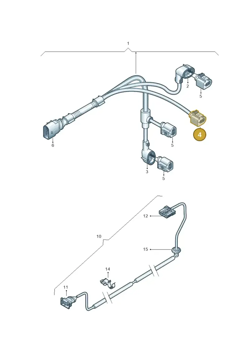 6N0971842B — Volkswagen California Camper (2009-2011) diagram 410971300, position 4