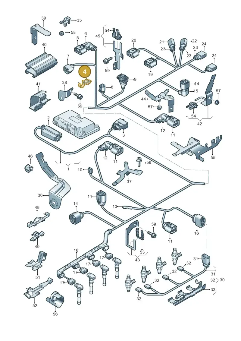6N0971842B — Volkswagen GOLF PLUS              08> (2007-) diagram 420971100, position 4