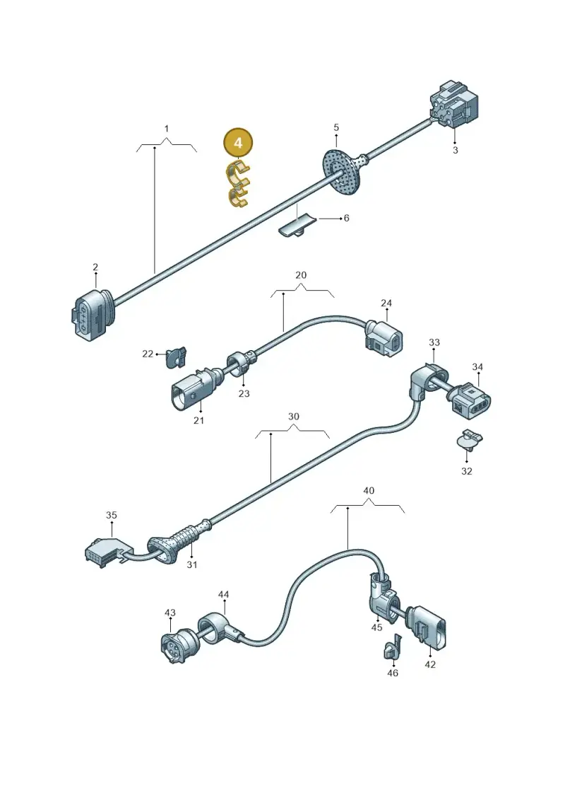 6N0971842B — Volkswagen Transp. caravelle (2011-2015) diagram 679971300, position 4