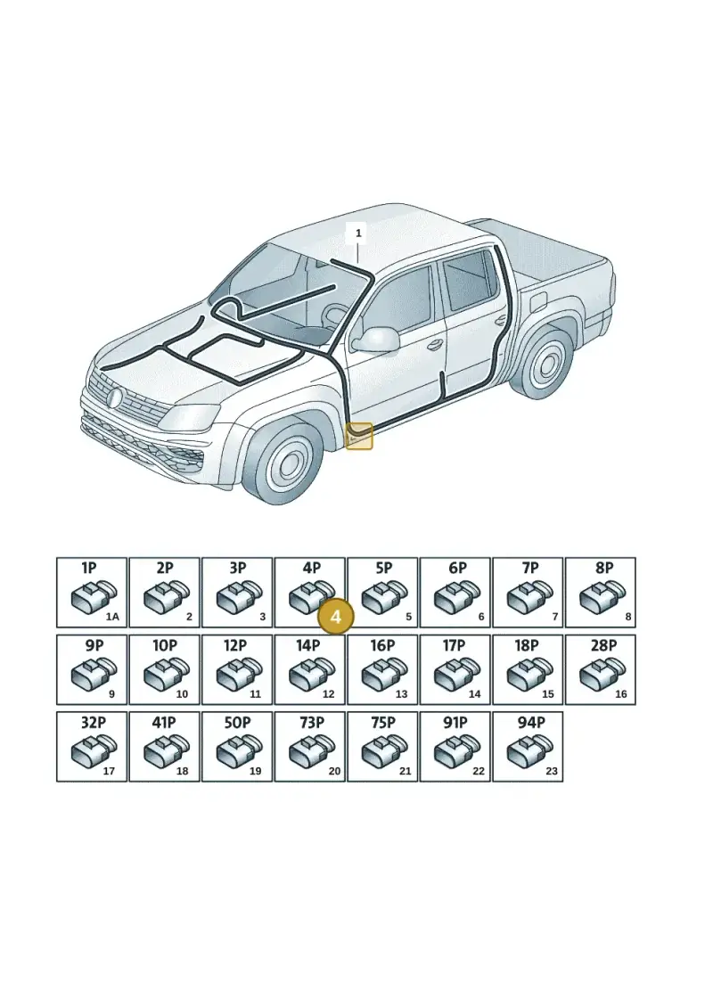 6N0972704 — Volkswagen Amarok twin cab (2022-) diagram 2ha971080, position 4