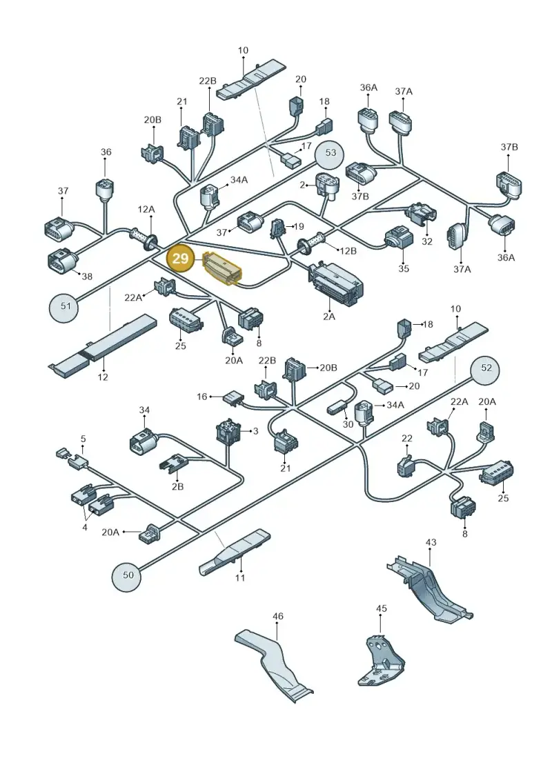 6N0973047 — Volkswagen Touareg                08> (2007-) diagram 274971820, position 29