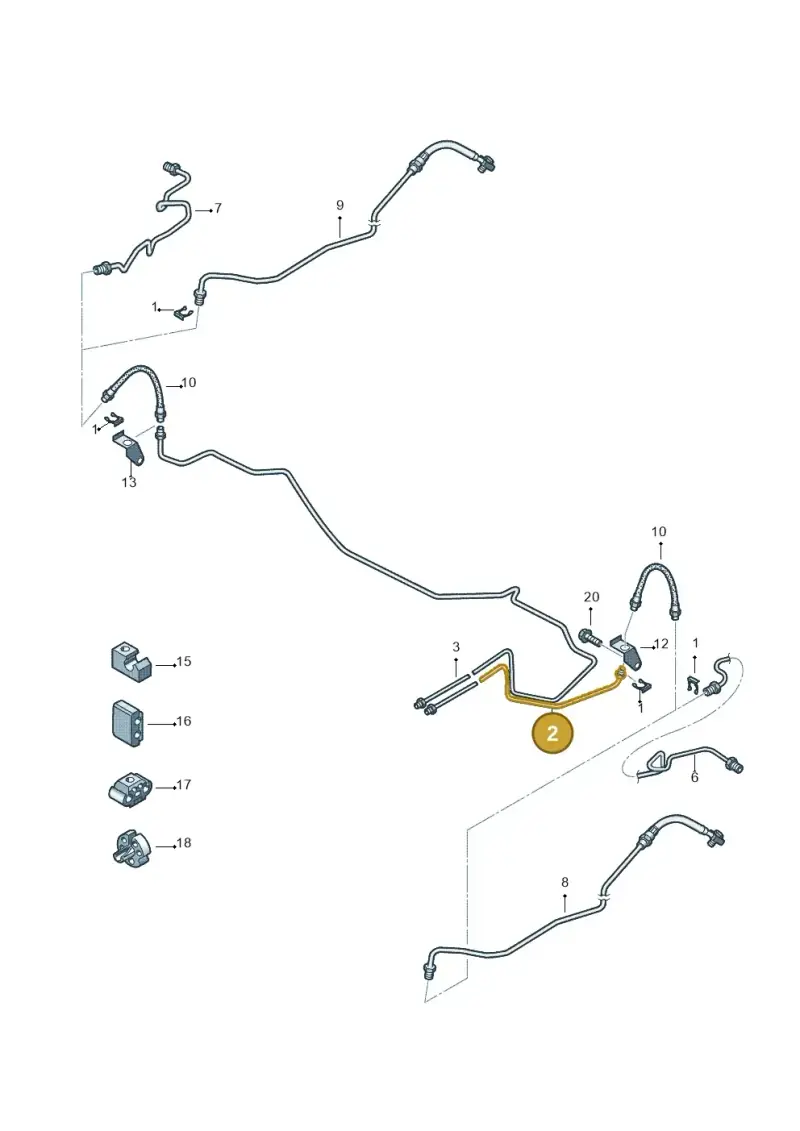 6N5614741 — Volkswagen Polo 1.6 (2020-2022) diagram 672611300, position 2