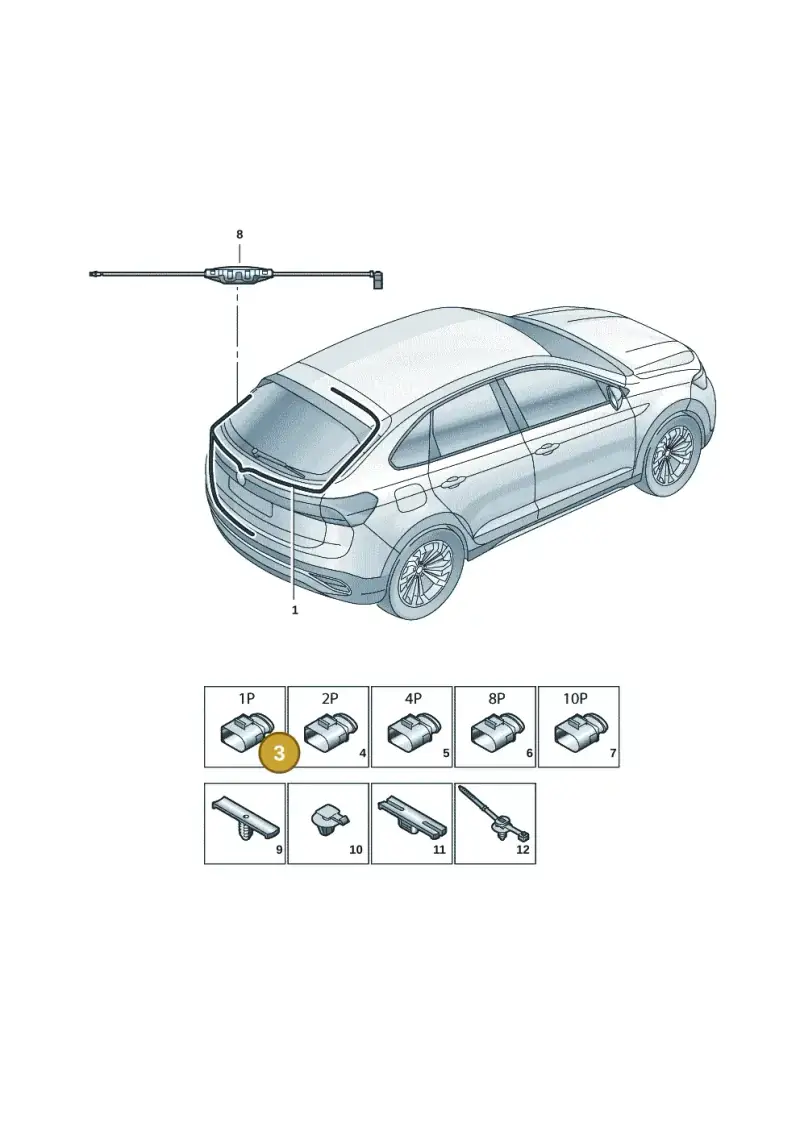 6Q0035575A — Volkswagen Taigo (2021-2024) diagram 2f0972050, position 3
