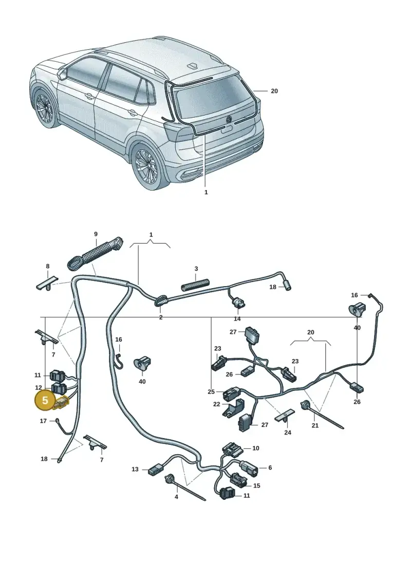 6Q0035575A — Volkswagen Taigun 1.0 (2021-) diagram 62i972050, position 5