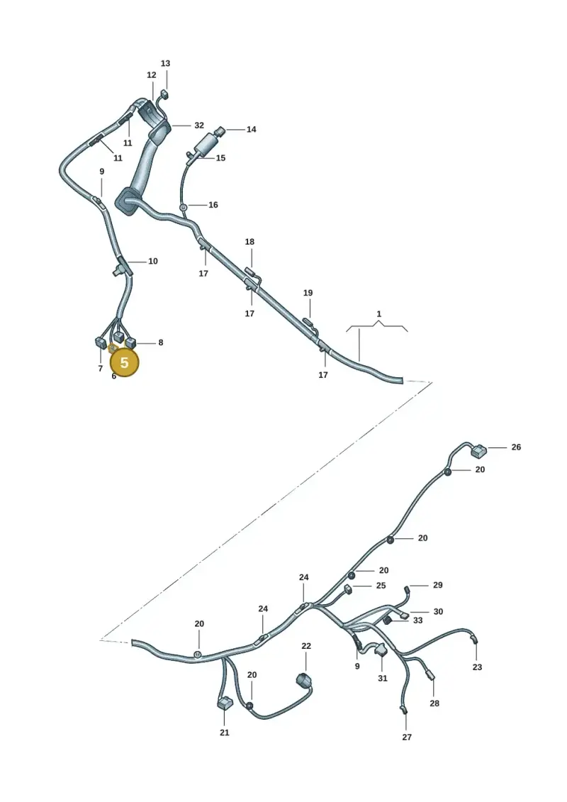 6Q0035575C — Volkswagen Lamando (2021-) diagram 5db972080, position 5