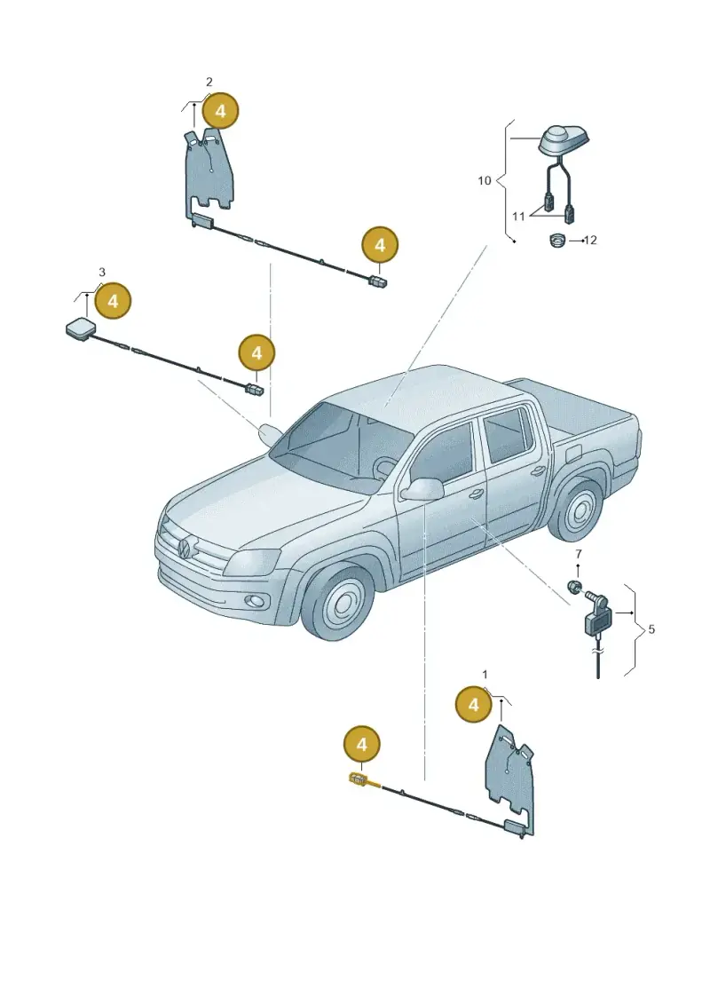 6Q0035575K — Volkswagen Amarok twin cab (2022-) diagram 683035100, position 4