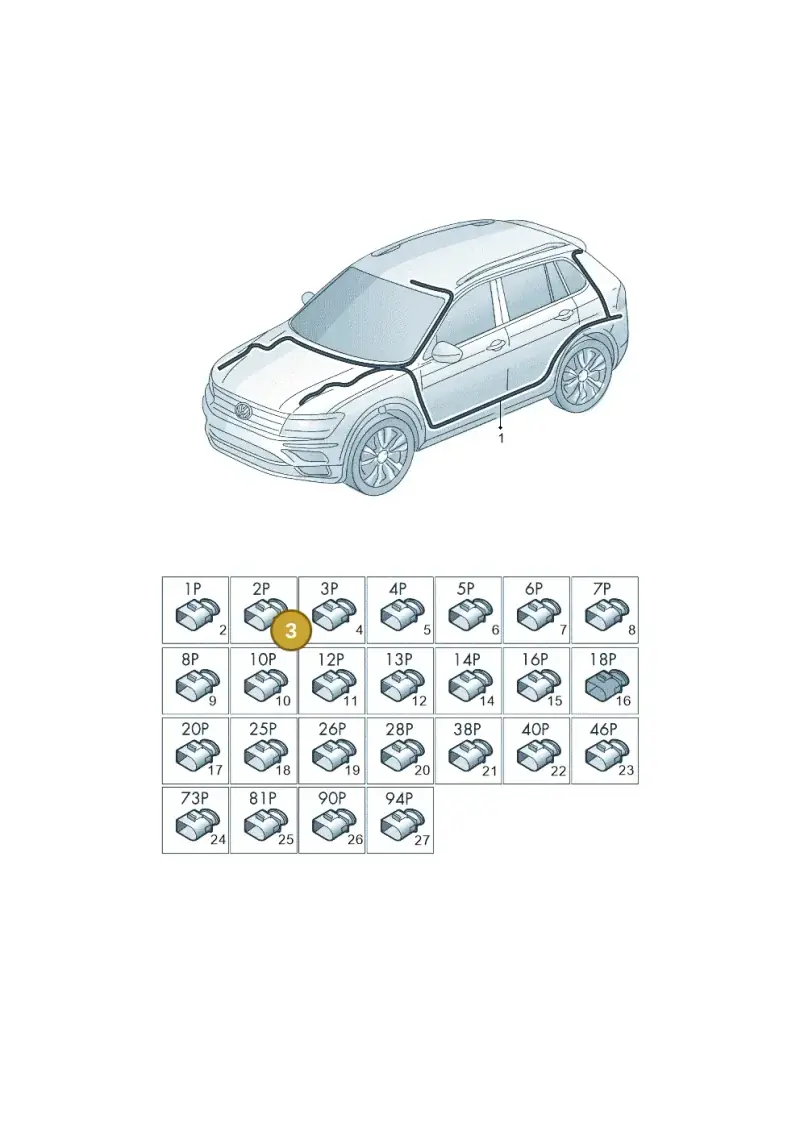 6Q0035576A — Volkswagen T-Cross (2019-) diagram 579971080, position 3