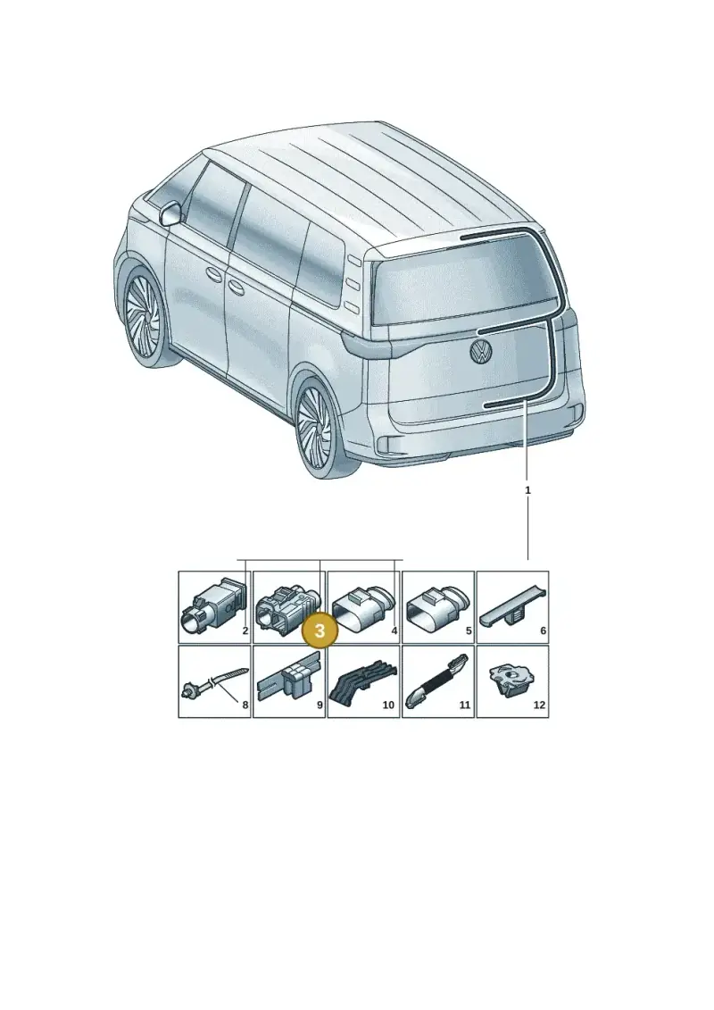 6Q0035608 — Volkswagen ID.Buzz (2022-) diagram 15a972820, position 3