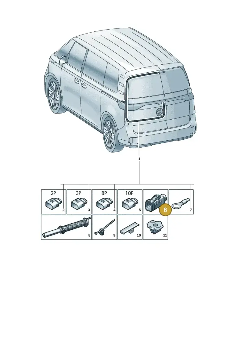 6Q0035671K — Volkswagen ID. Buzz (2022-2025) diagram 15a972840, position 6