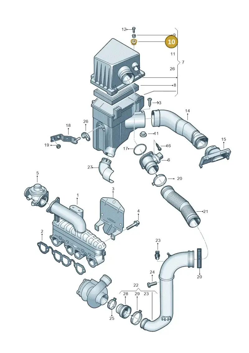 6Q0129669 — SEAT Ibiza Reference (2008-2011) diagram 253129300, position 10