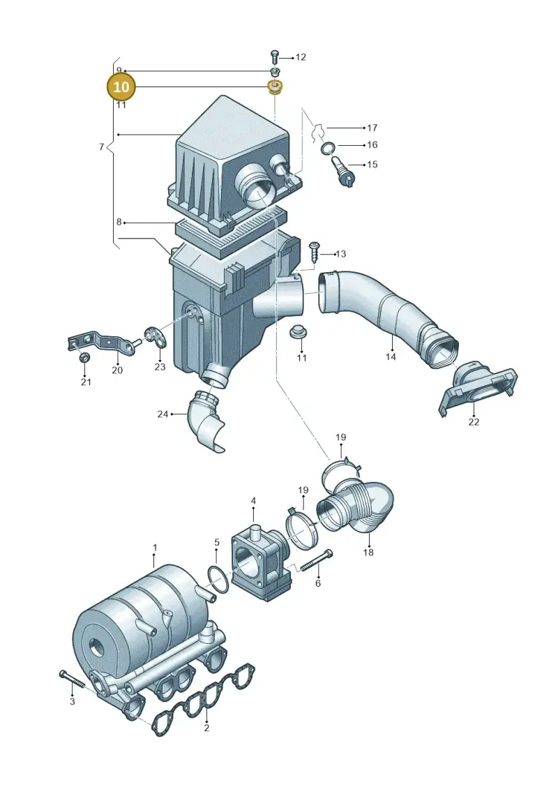 6Q0129669 — Skoda FABIA/COMBI            05> (2004-) diagram 453129400, position 10