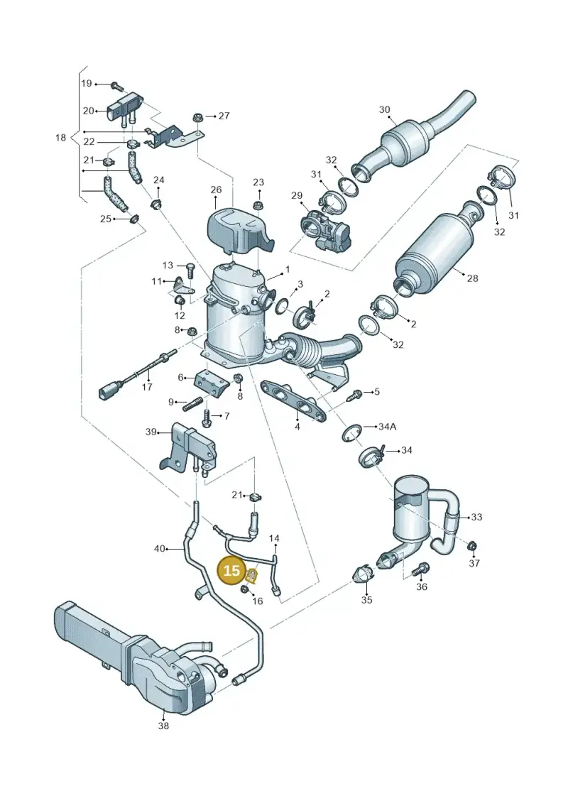 6Q0131649 — Volkswagen New beetle (2011-2016) diagram 646253630, position 15