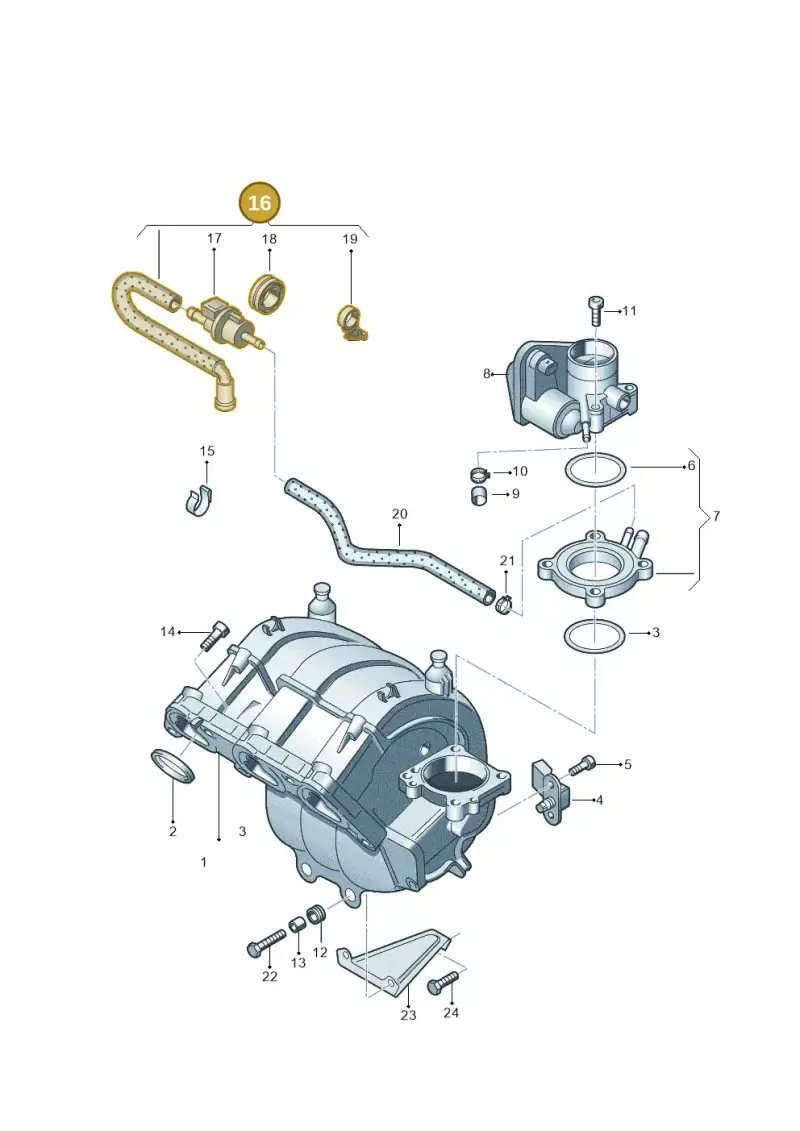 6Q0133352AG — Volkswagen FOX                  M.05> (2005-) diagram 253133200, position 16