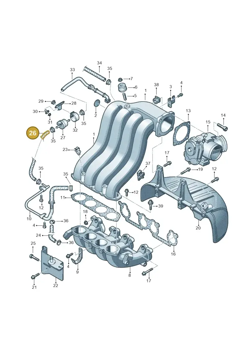 6Q0133366F — SEAT Ibiza (2012-) diagram 194133270, position 26