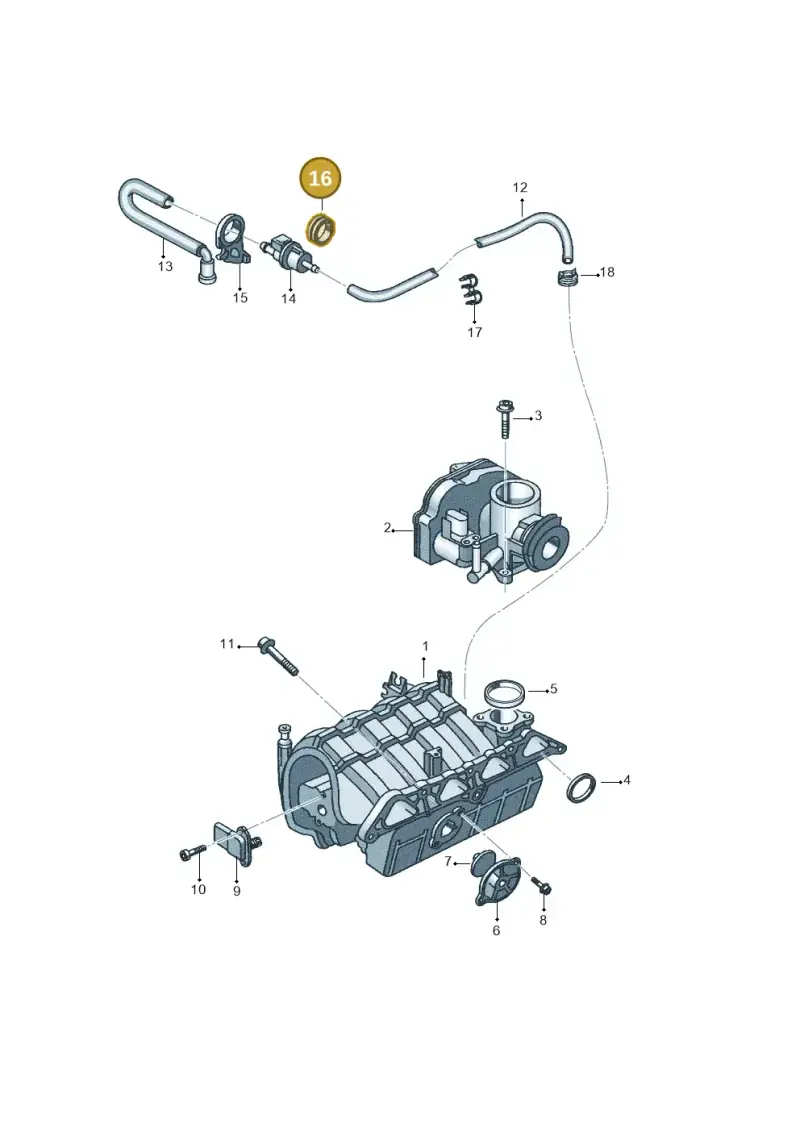 6Q0133459A — Volkswagen Polo (2008-2009) diagram 657133100, position 16