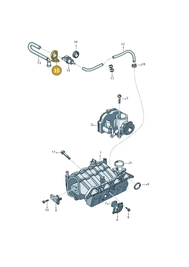 6Q0133519A — Volkswagen Polo (2008-2009) diagram 657133100, position 15