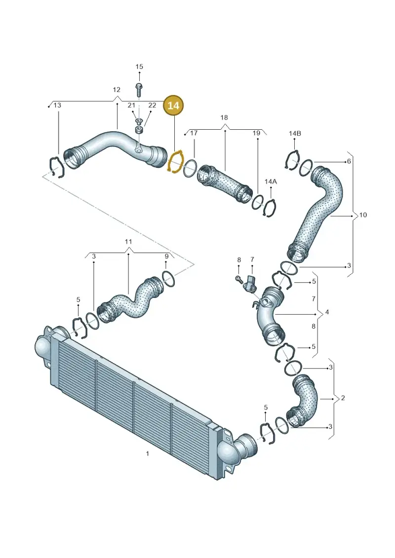 6Q0145769 — Volkswagen TRANSPORTER (2003-2005) diagram 410145750, position 14