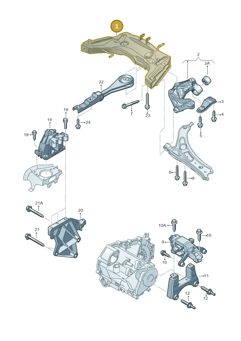 6Q0199287L — Volkswagen Spacefox (2014-2019) diagram 515199210, position 1