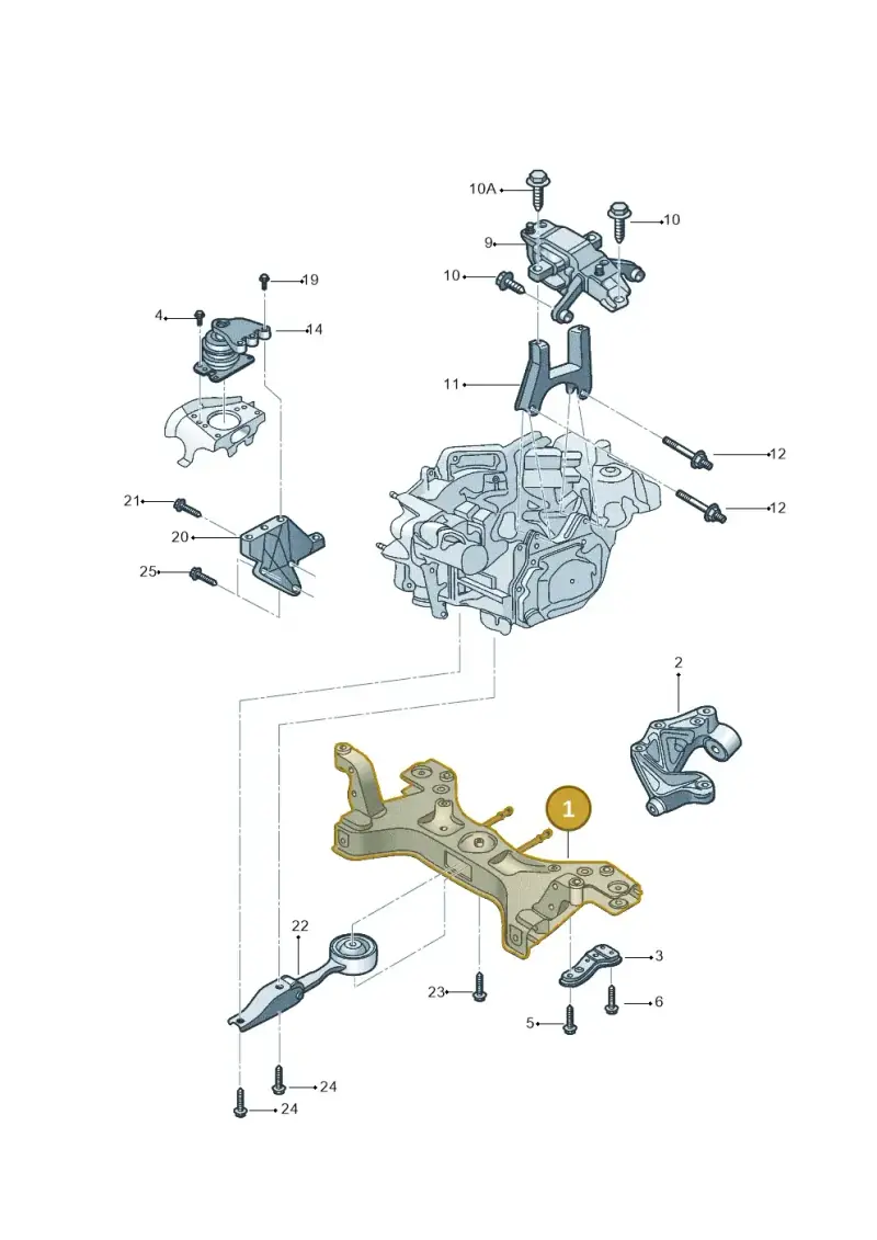 6Q0199287L — Volkswagen Crossfox (2014-2021) diagram 558199200, position 1
