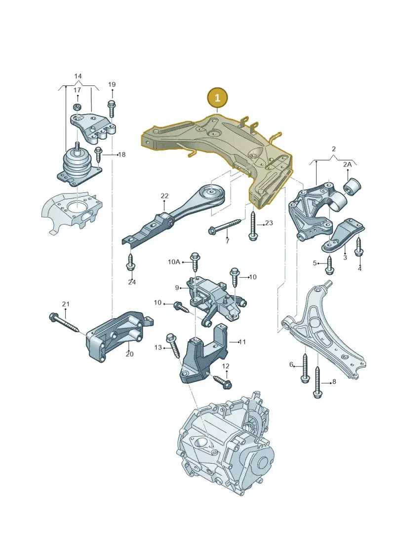 6Q0199287L — Volkswagen Polo (2008-2009) diagram 657199200, position 1