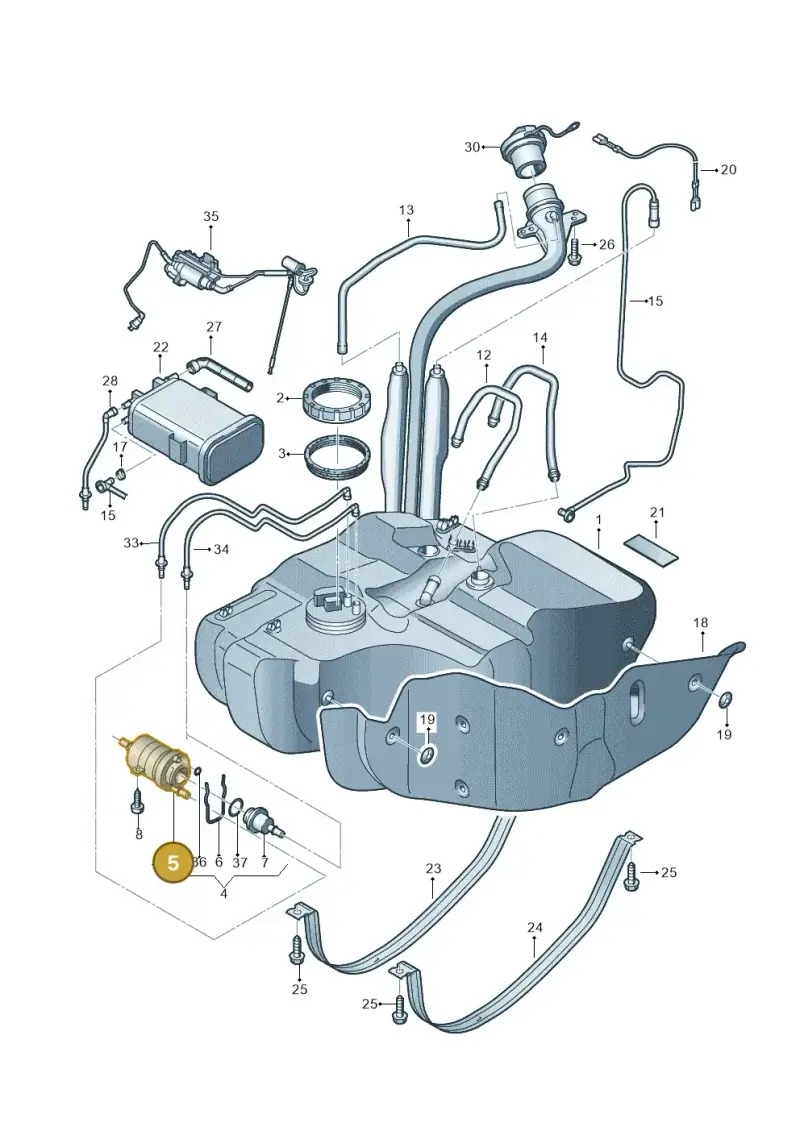 6Q0201511 — Volkswagen TOURAN (2003-2005) diagram 409201050, position 5
