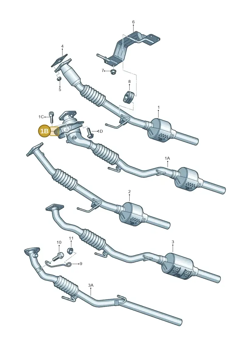 6Q0253047B — Volkswagen POLO JIN QIN       "CN"06> (2006-) diagram 253253500, position 1B