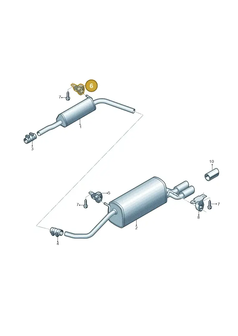 6Q0253144 — Volkswagen Polo 1.4 BlueMotion (2014-2017) diagram 773253810, position 6