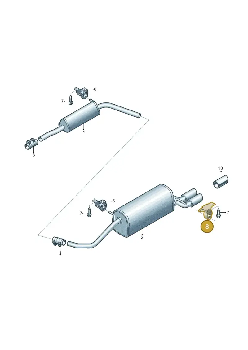 6Q0253144F — Volkswagen Polo 1.4 BlueMotion (2014-2017) diagram 773253810, position 8