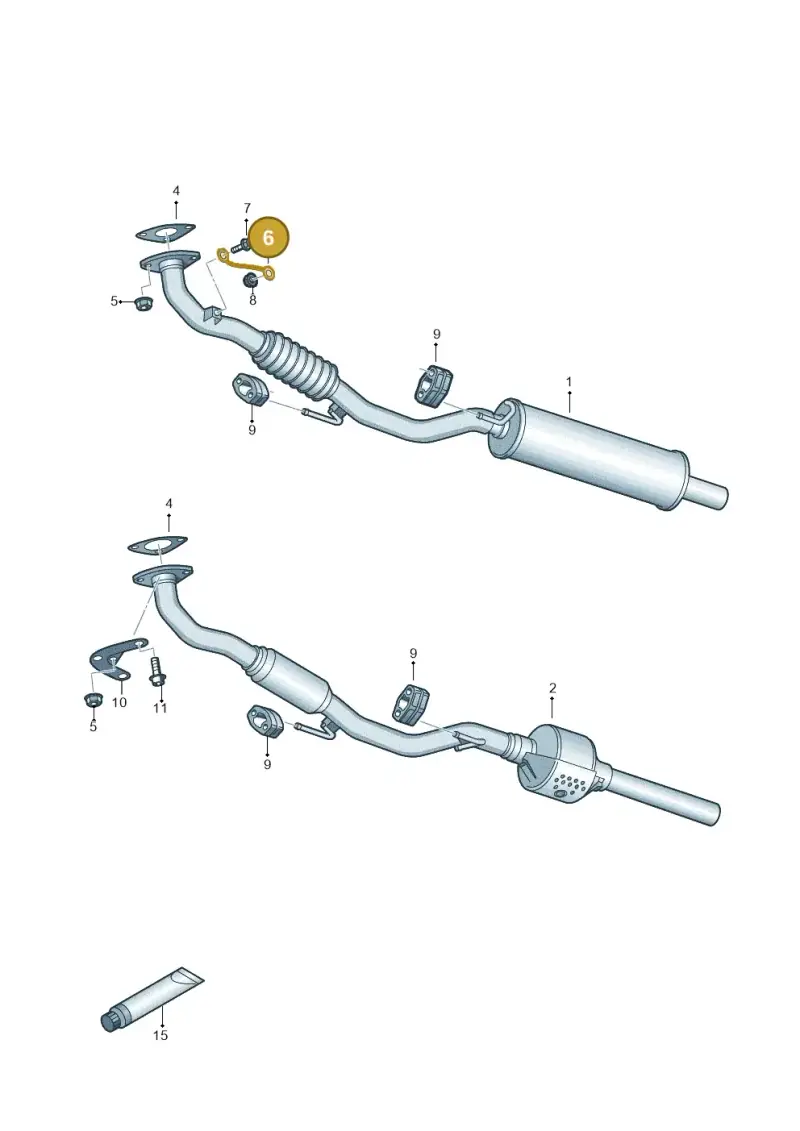 6Q0253197A — Volkswagen Polo (2012-2014) diagram 747253500, position 6