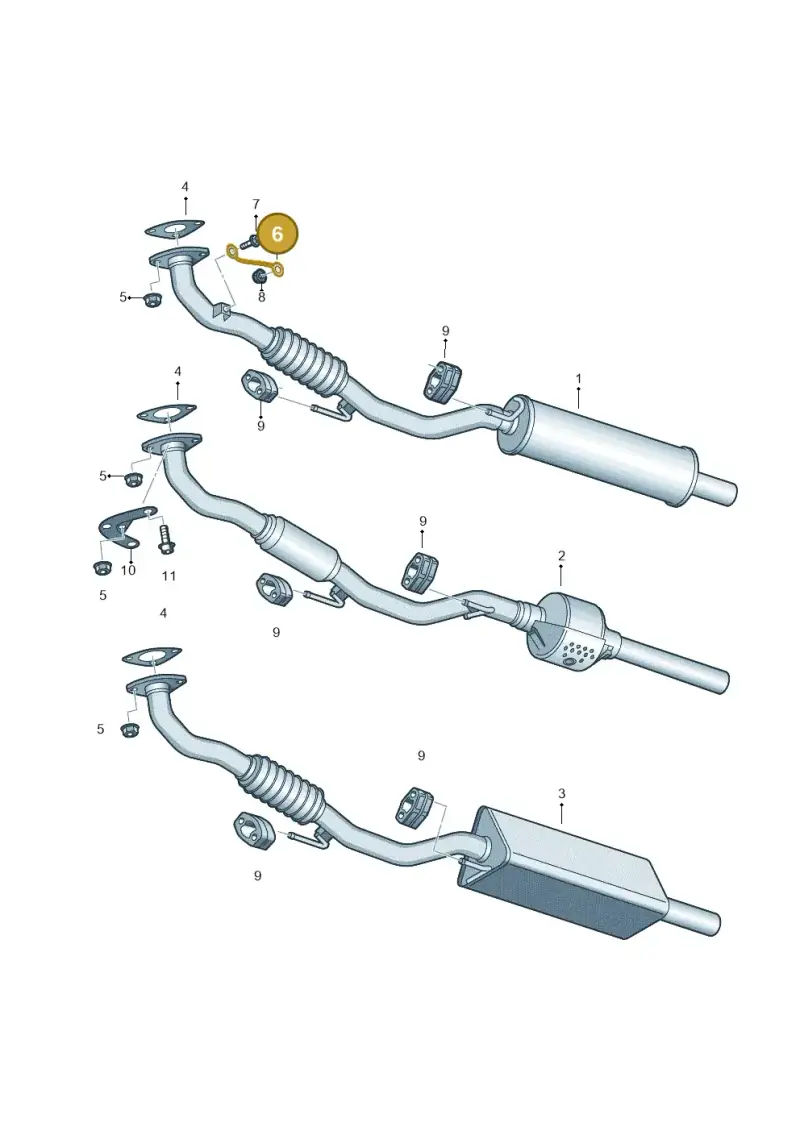 6Q0253197A — Volkswagen Polo (2009-2014) diagram 794253300, position 6
