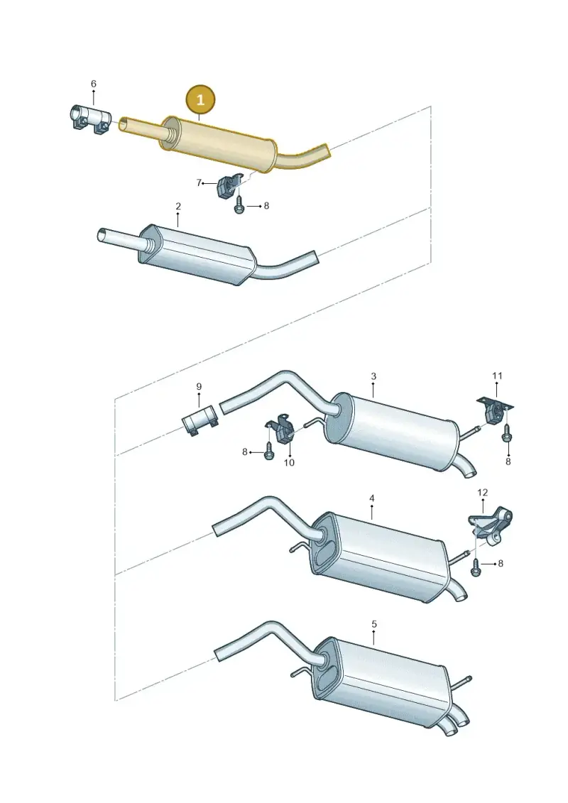 6Q0253201C — Volkswagen Polo (2008-2009) diagram 253253800, position 1