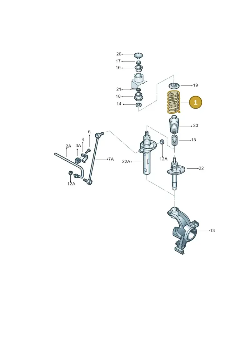 6Q0411105Q — Volkswagen Saveiro (2013-) diagram 557411000, position 1